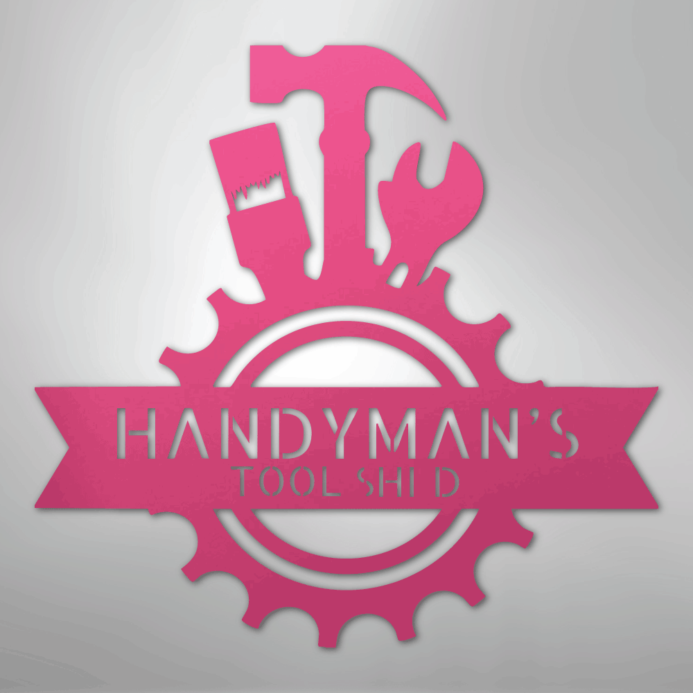 Handyman Shop Monogram - Steel Sign