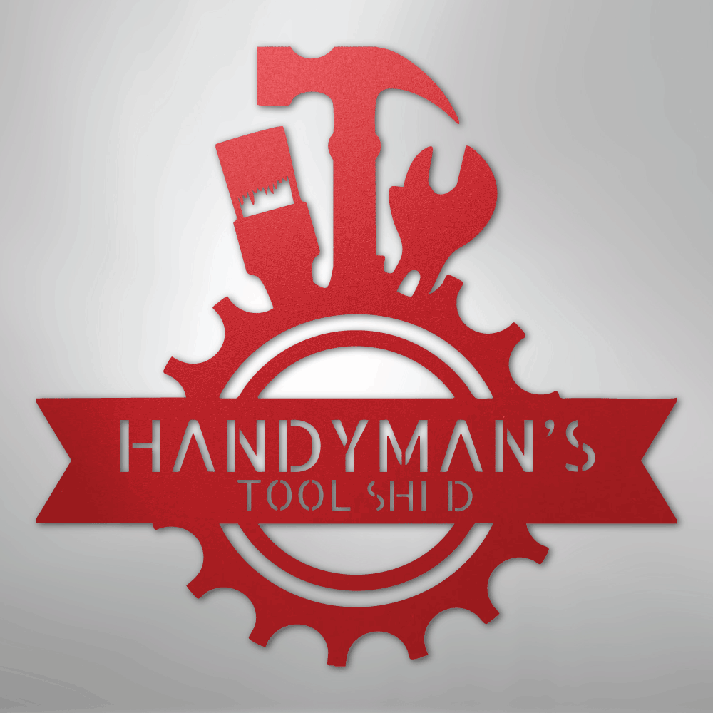 Handyman Shop Monogram - Steel Sign