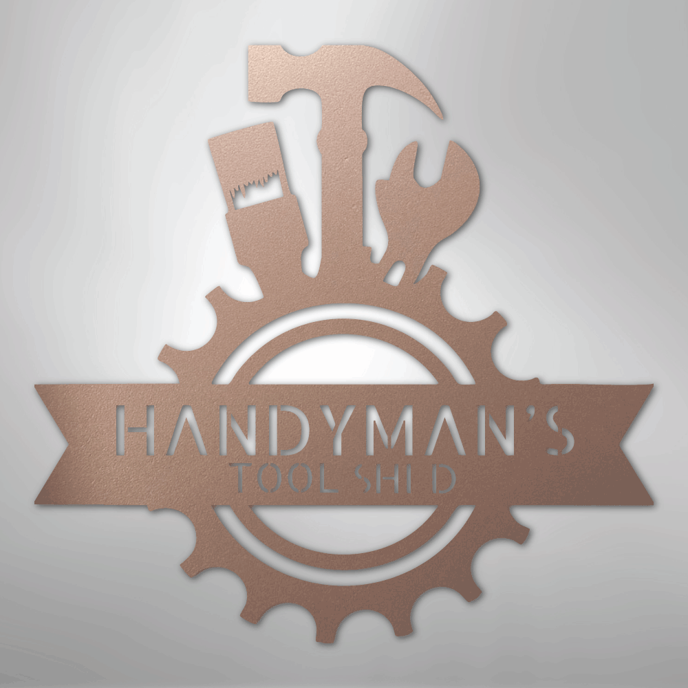 Handyman Shop Monogram - Steel Sign