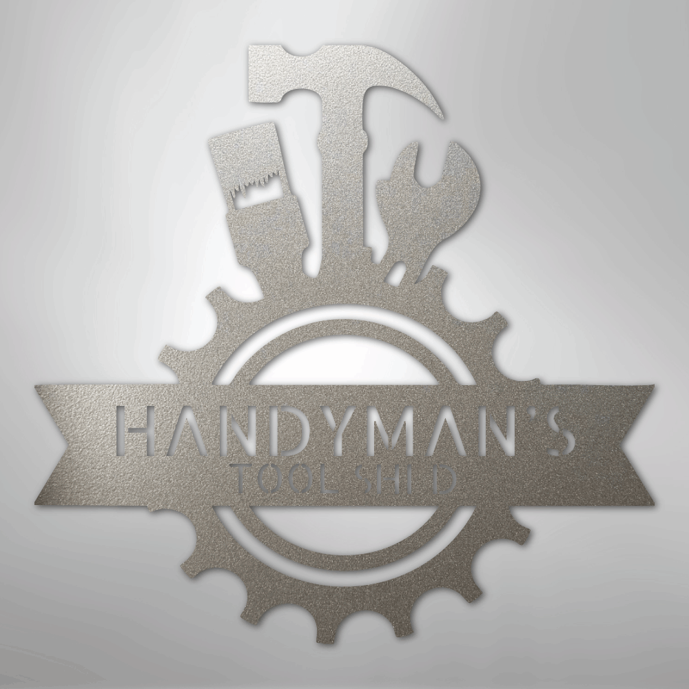Handyman Shop Monogram - Steel Sign