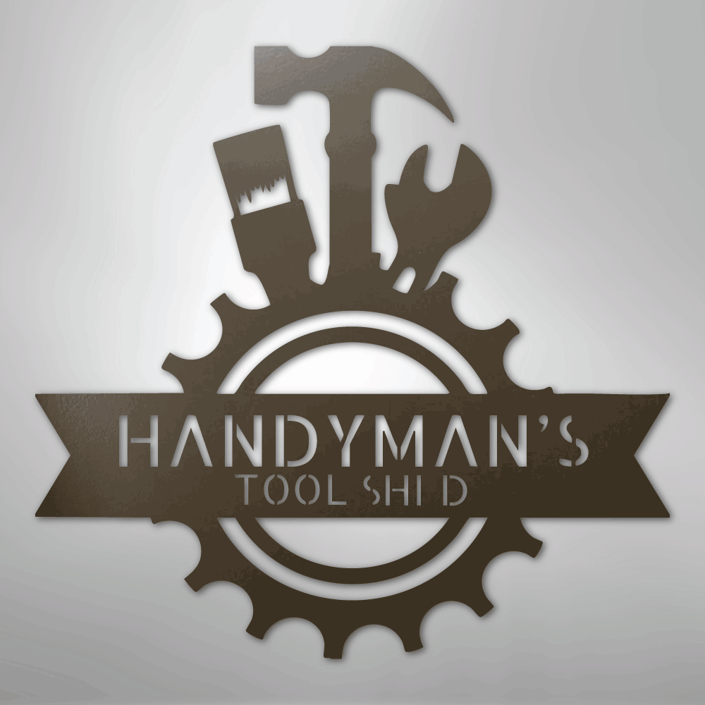Handyman Shop Monogram - Steel Sign
