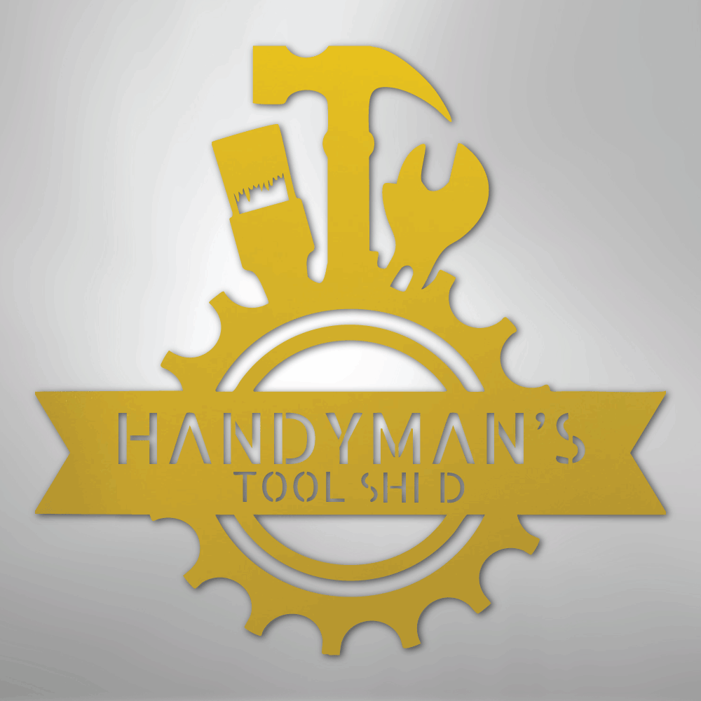Handyman Shop Monogram - Steel Sign