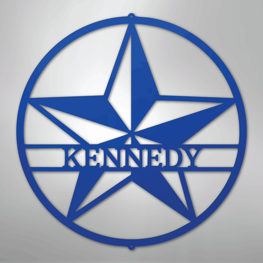 Star Monogram - Steel Sign