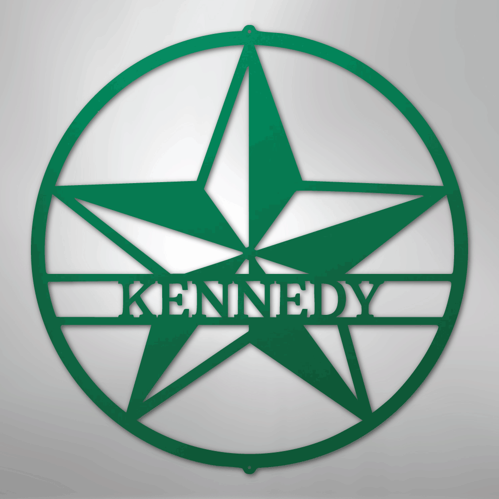 Star Monogram - Steel Sign