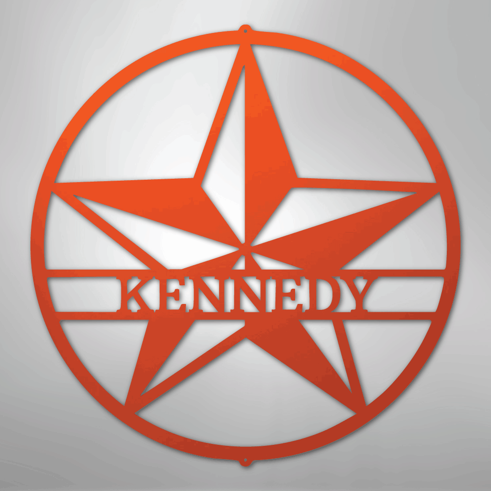 Star Monogram - Steel Sign