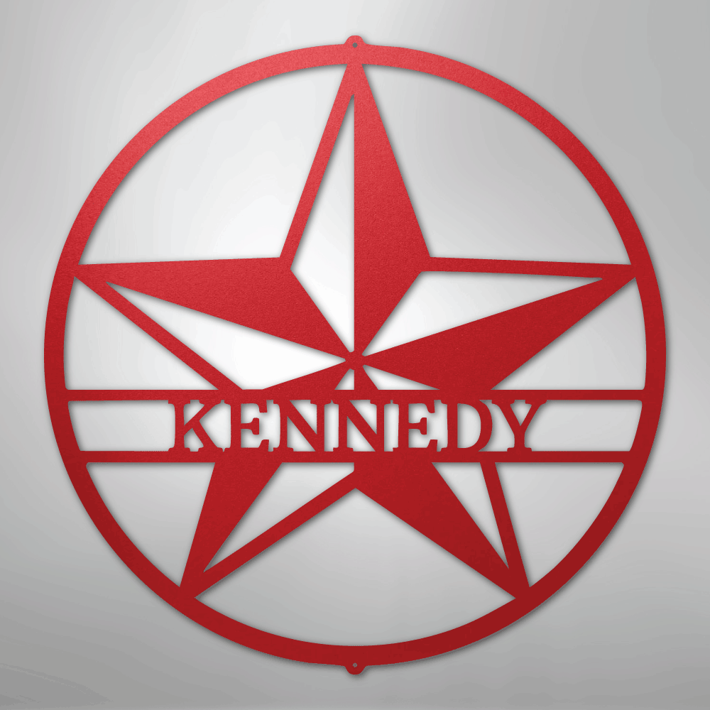 Star Monogram - Steel Sign