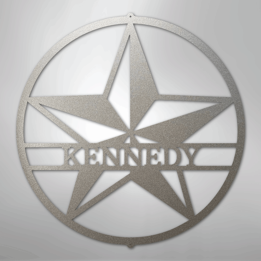Star Monogram - Steel Sign