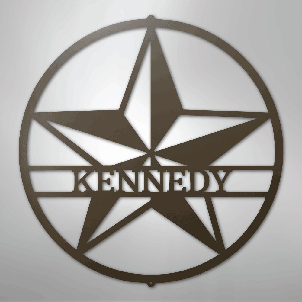 Star Monogram - Steel Sign