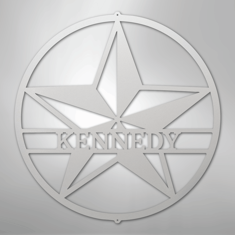 Star Monogram - Steel Sign