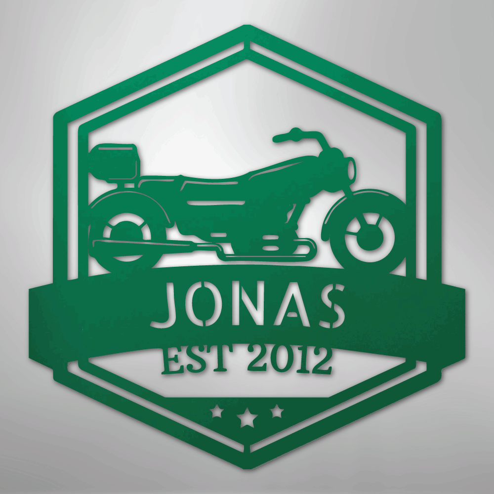 King Of The Road Monogram - Steel Sign