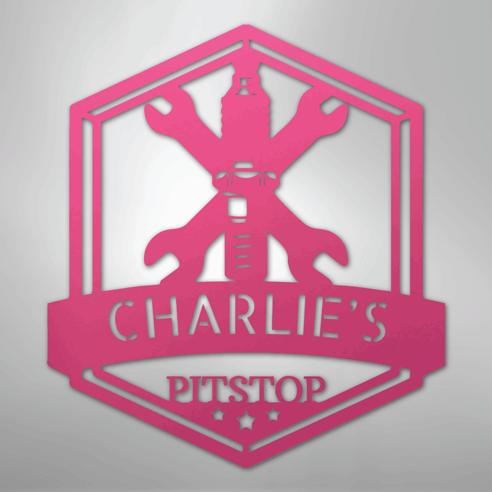 Grease Time Monogram - Steel Sign