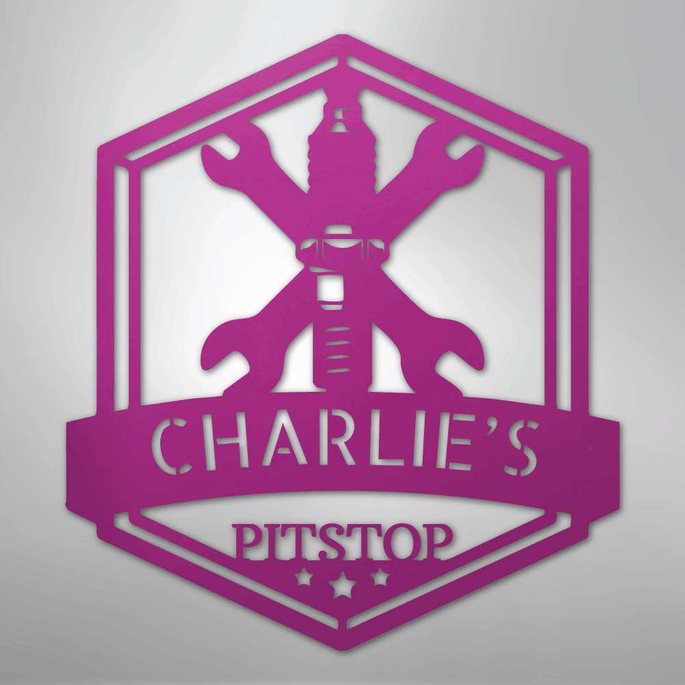 Grease Time Monogram - Steel Sign