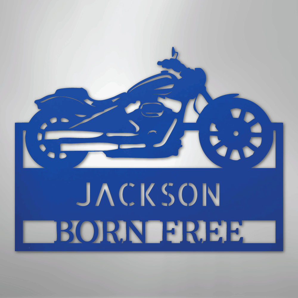 Moto Shop Monogram - Steel Sign