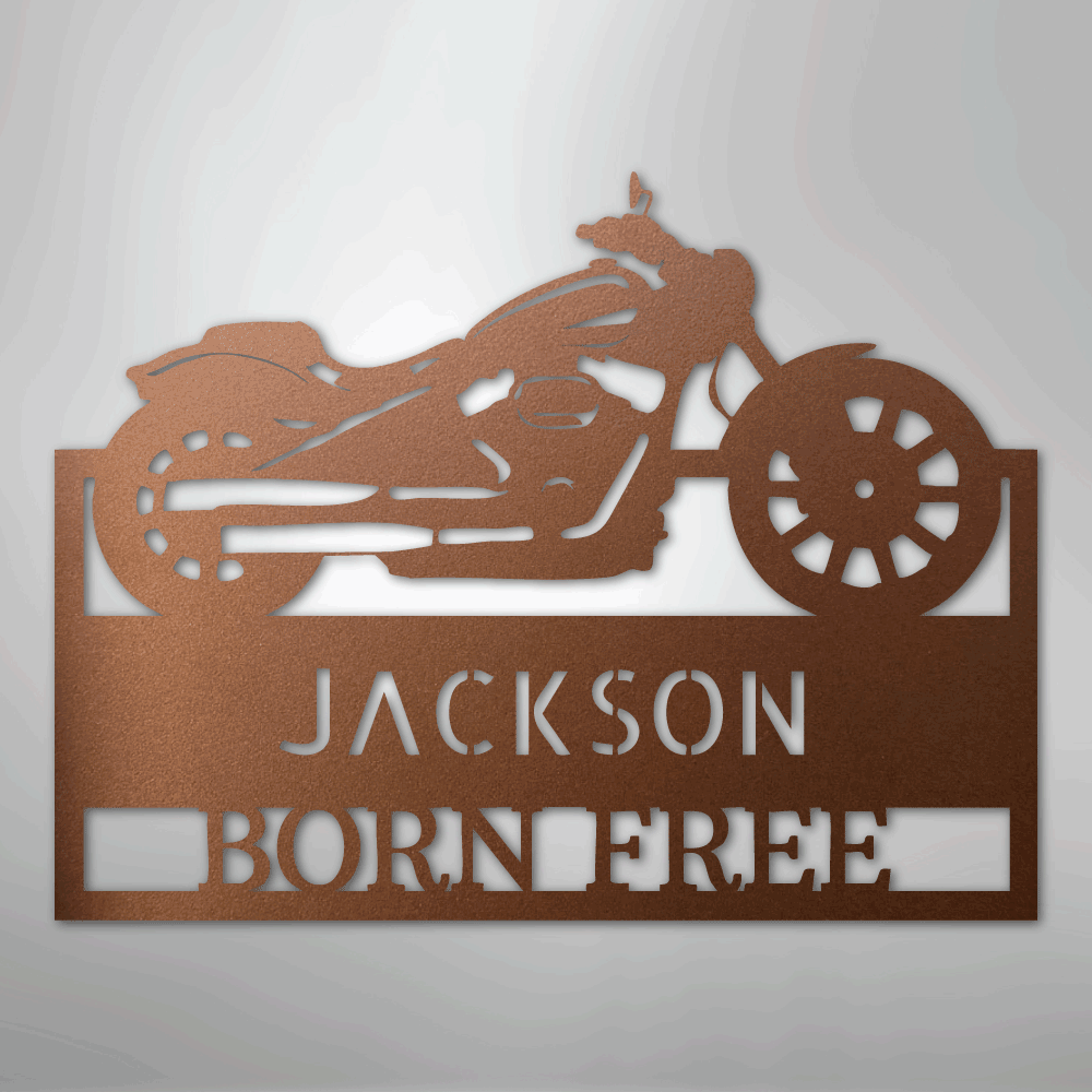 Moto Shop Monogram - Steel Sign
