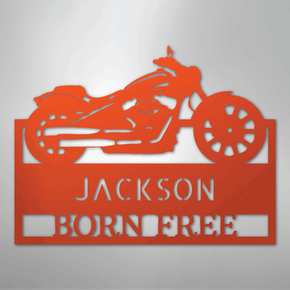 Moto Shop Monogram - Steel Sign