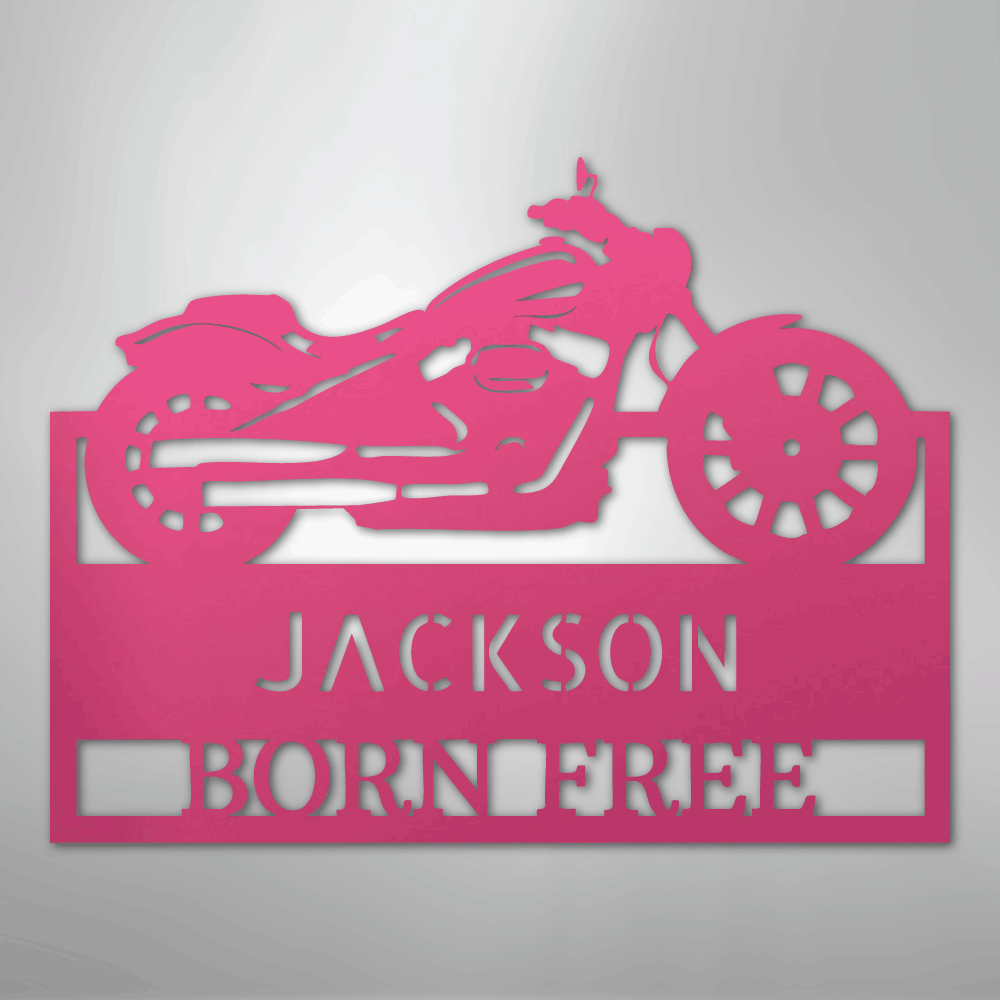 Moto Shop Monogram - Steel Sign