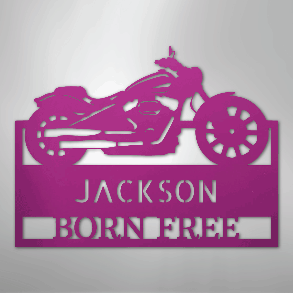 Moto Shop Monogram - Steel Sign
