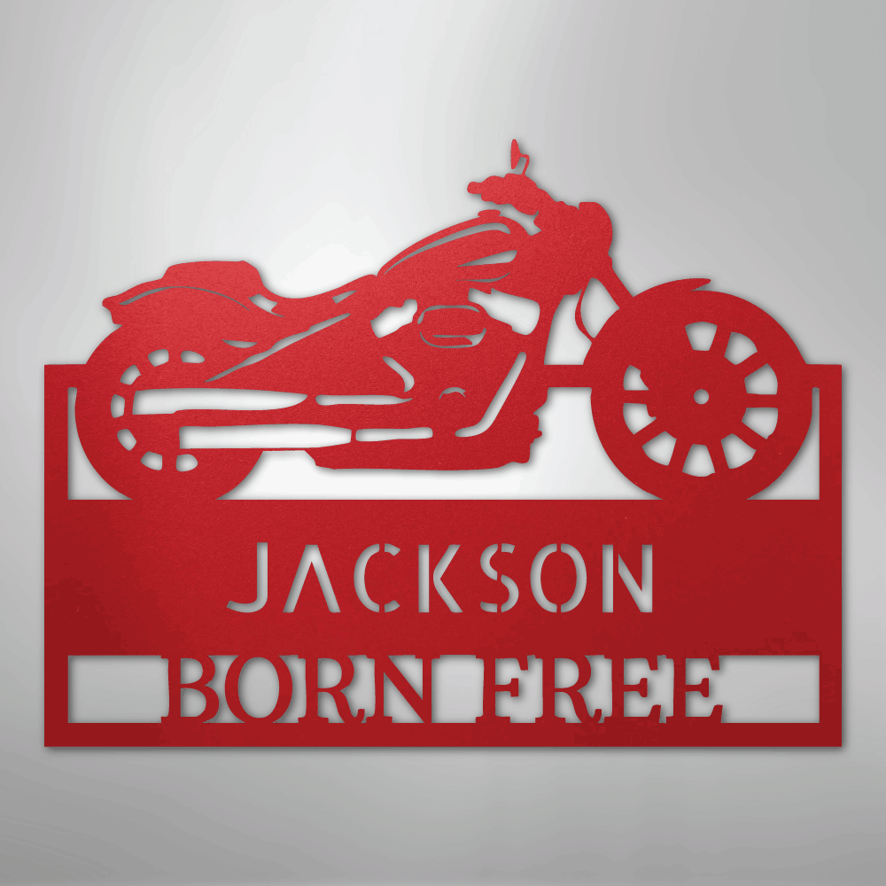 Moto Shop Monogram - Steel Sign