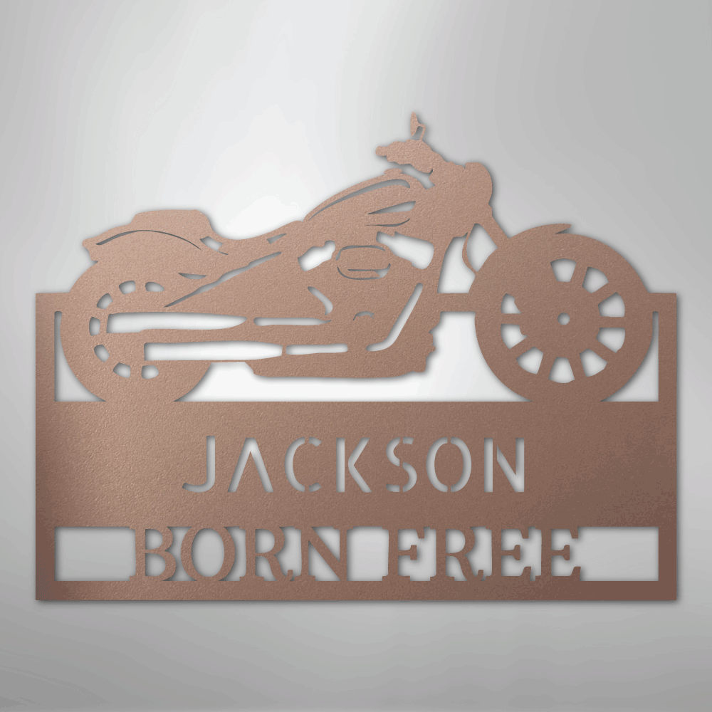 Moto Shop Monogram - Steel Sign
