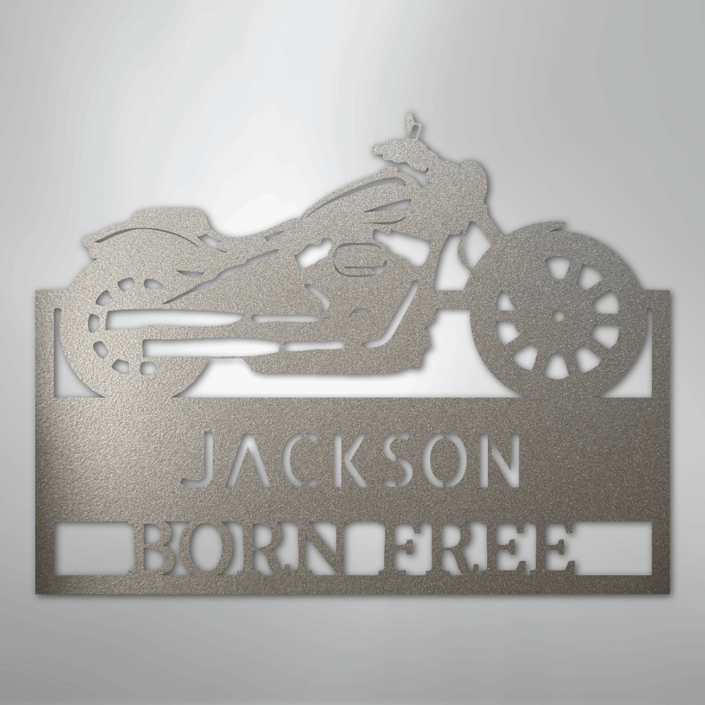 Moto Shop Monogram - Steel Sign