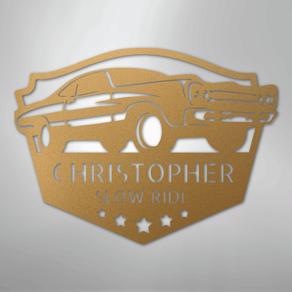 The Art Of Mechanic Monogram - Steel Sign