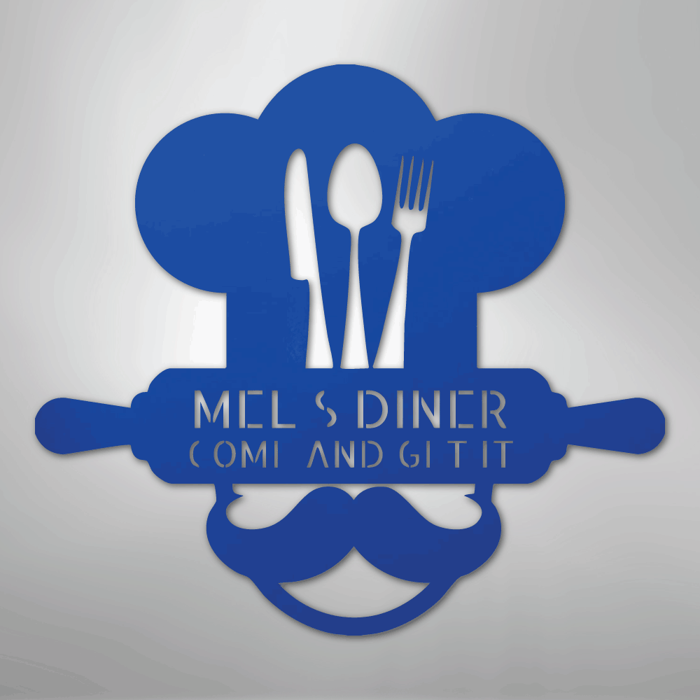 Home Chef Monogram - Steel Sign