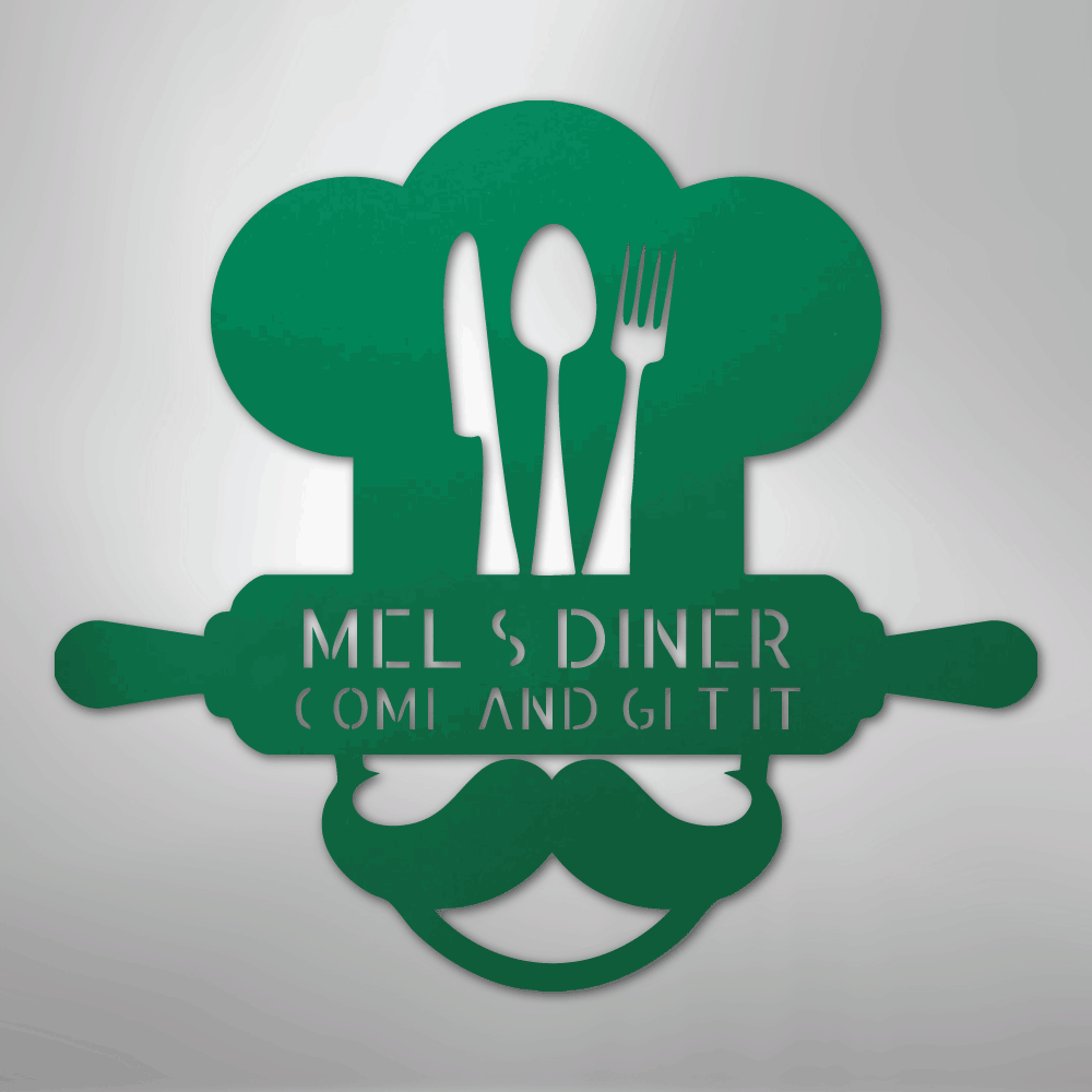 Home Chef Monogram - Steel Sign