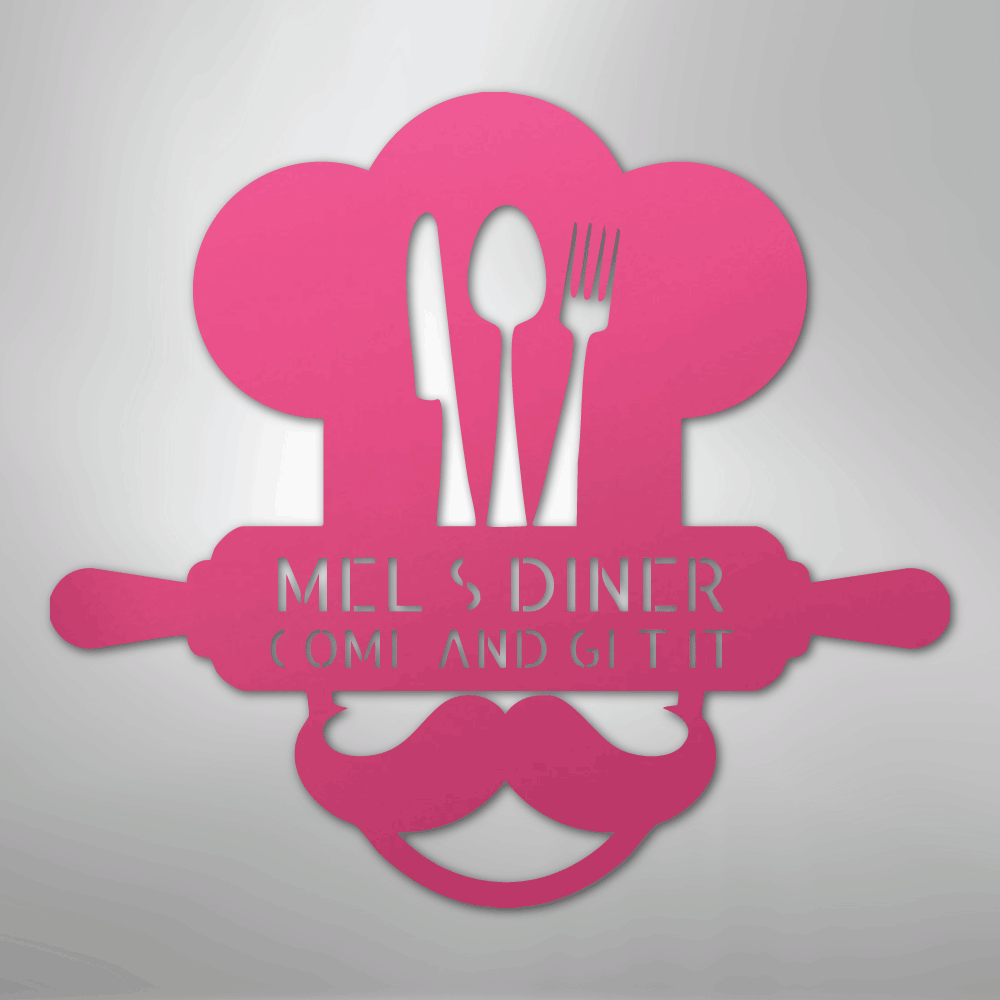 Home Chef Monogram - Steel Sign