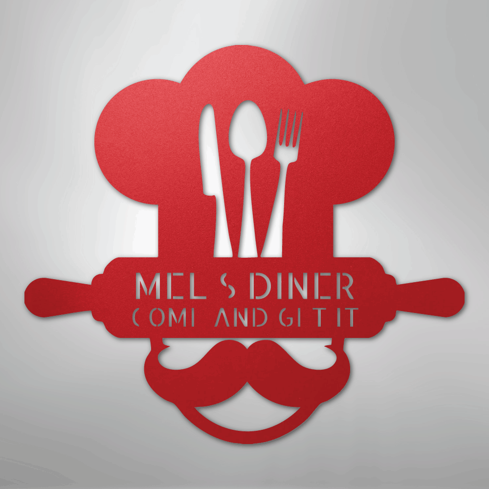 Home Chef Monogram - Steel Sign