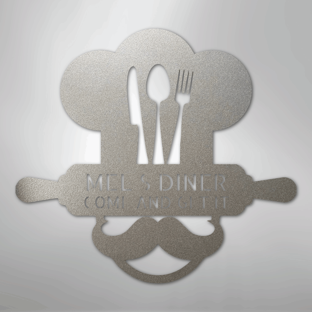 Home Chef Monogram - Steel Sign