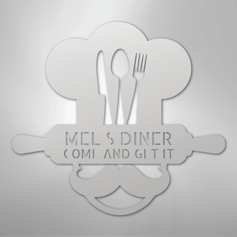 Home Chef Monogram - Steel Sign