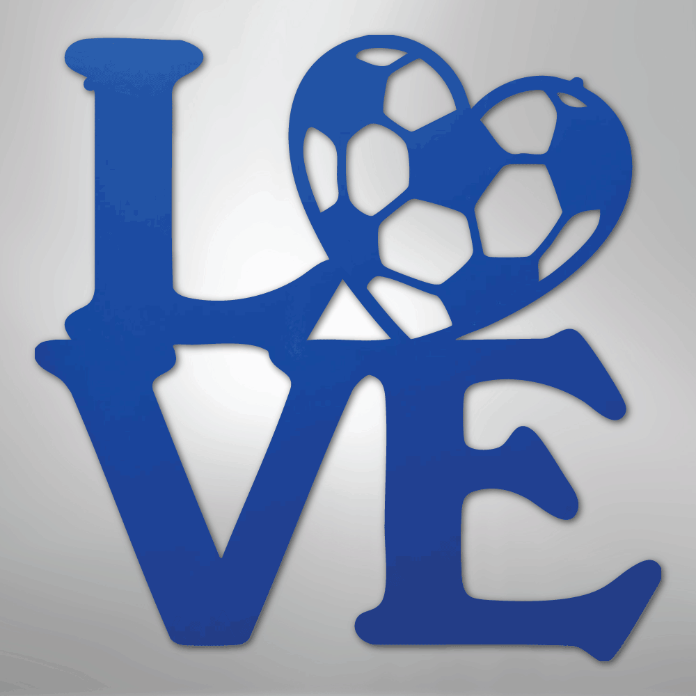 Soccer Love - Steel Sign