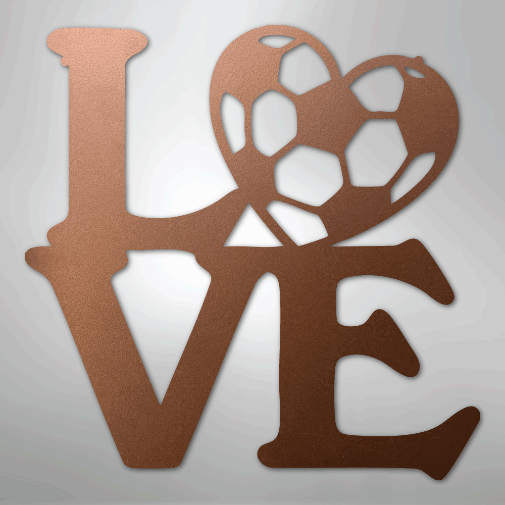 Soccer Love - Steel Sign