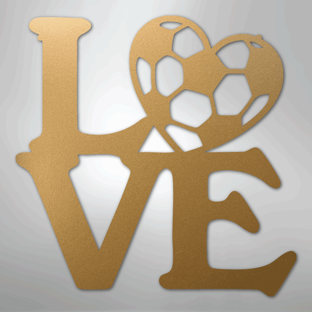 Soccer Love - Steel Sign