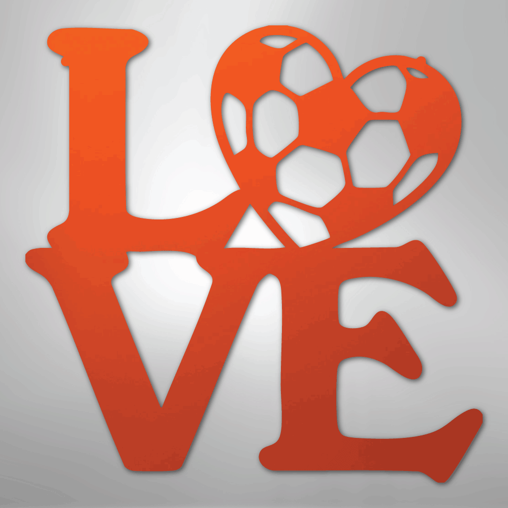 Soccer Love - Steel Sign