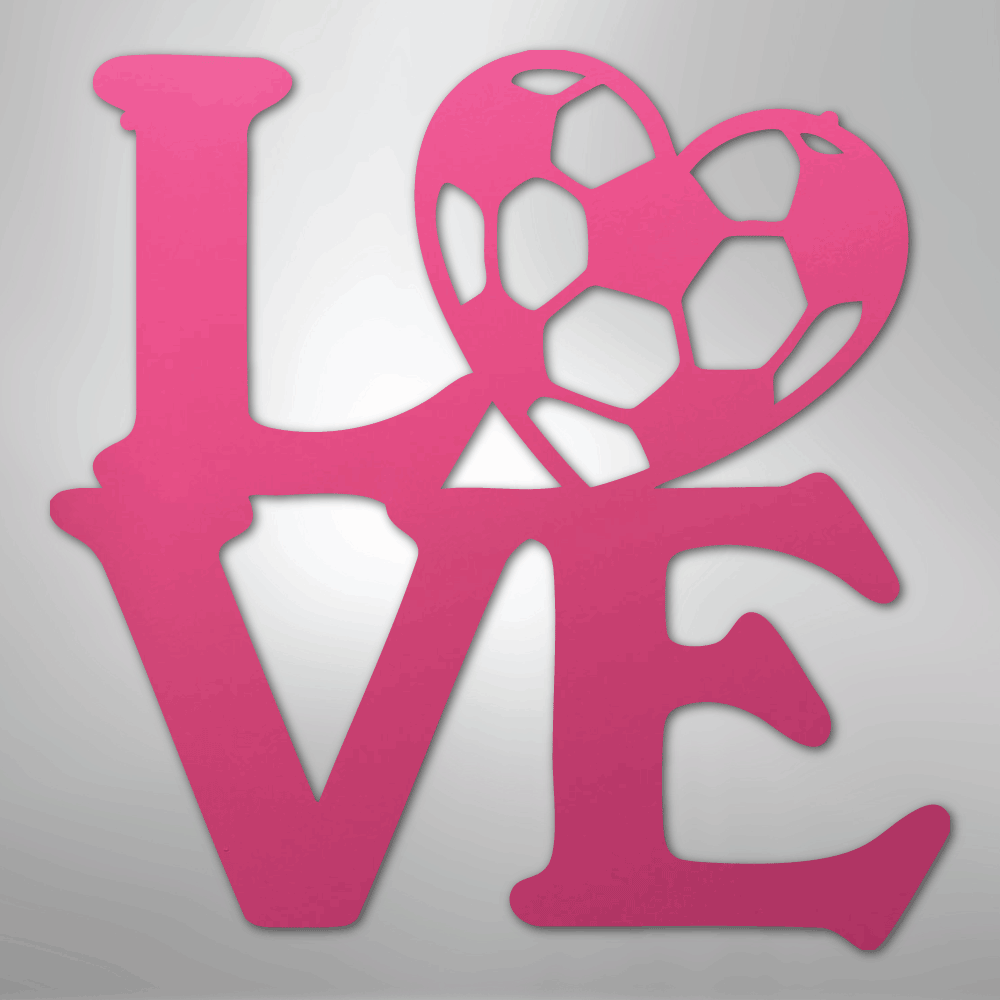 Soccer Love - Steel Sign