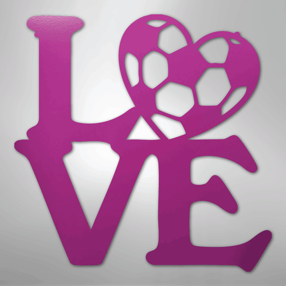 Soccer Love - Steel Sign