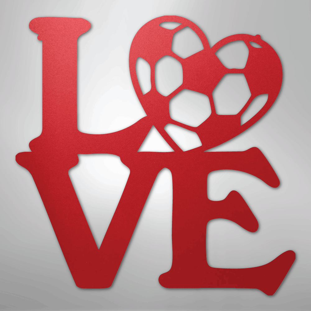 Soccer Love - Steel Sign