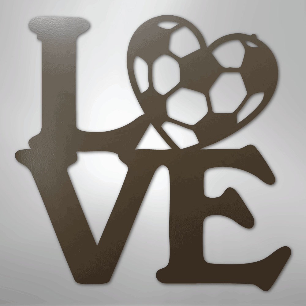Soccer Love - Steel Sign