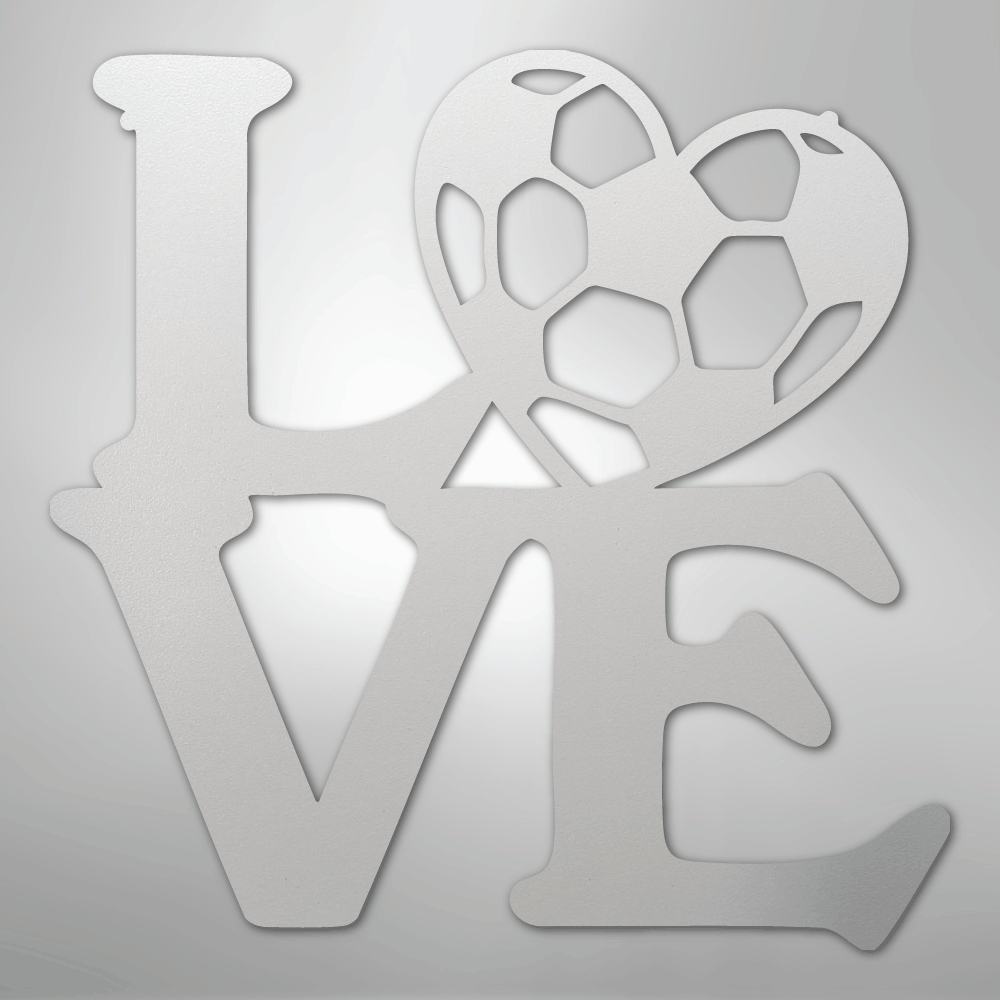 Soccer Love - Steel Sign