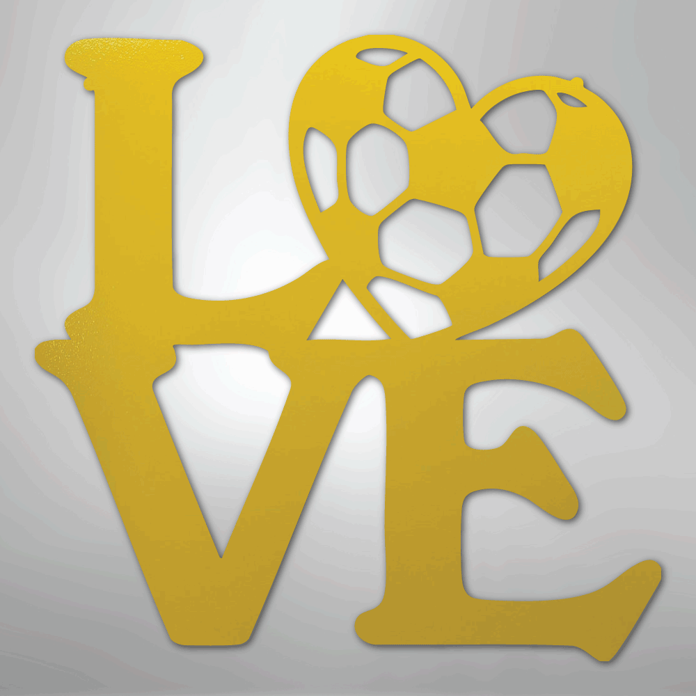 Soccer Love - Steel Sign