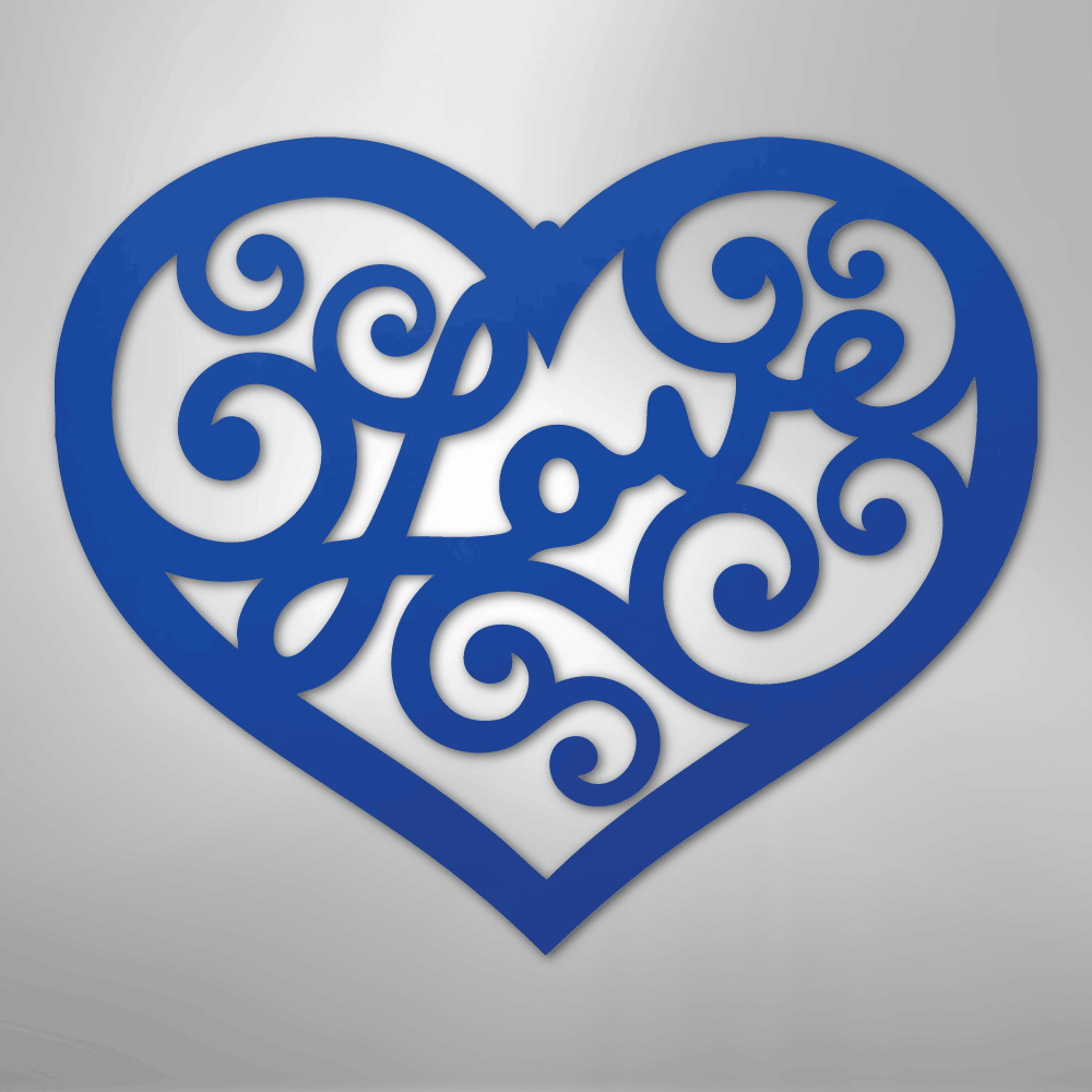 Love Swirl - Steel Sign