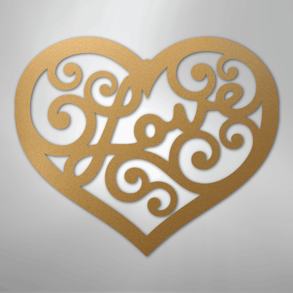 Love Swirl - Steel Sign