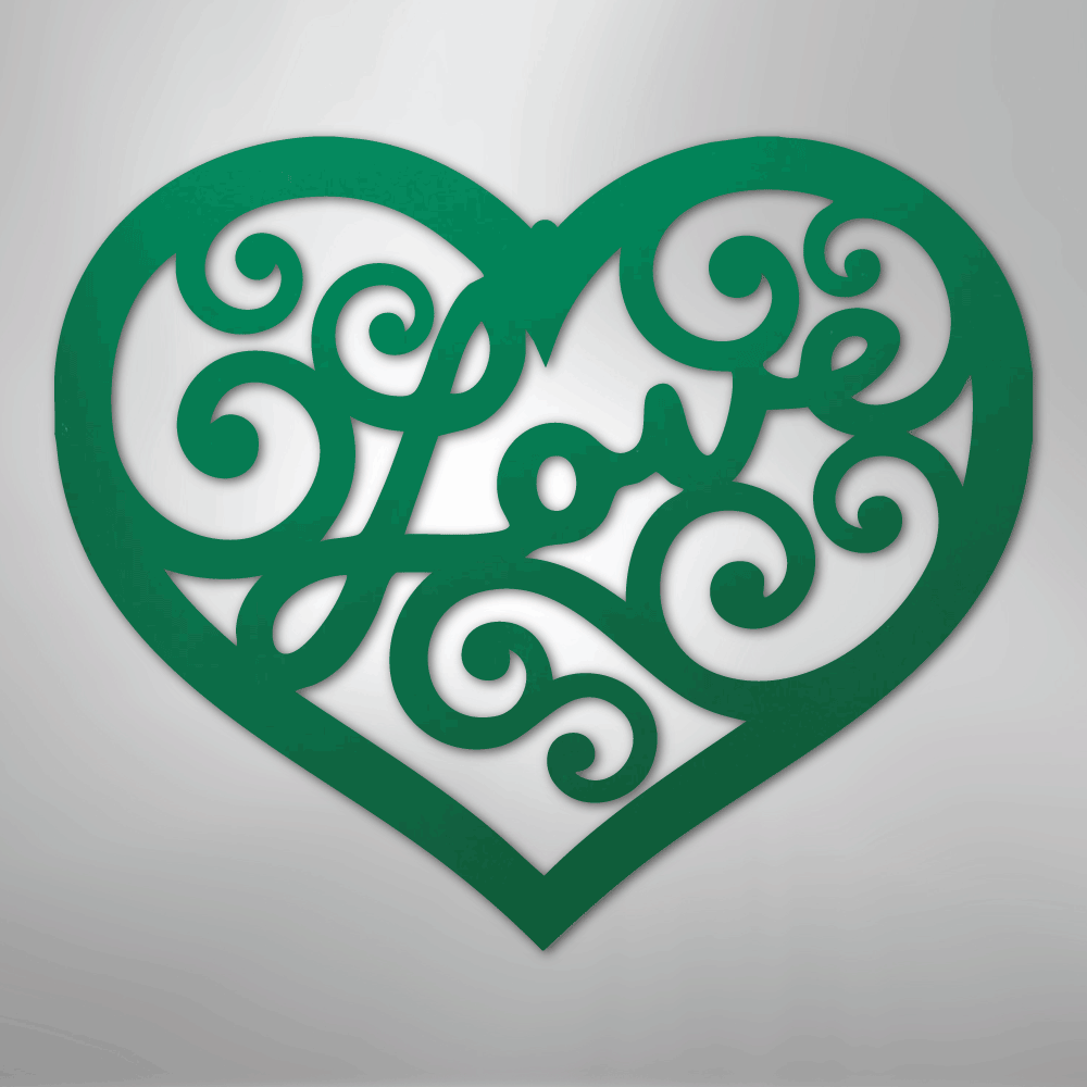 Love Swirl - Steel Sign
