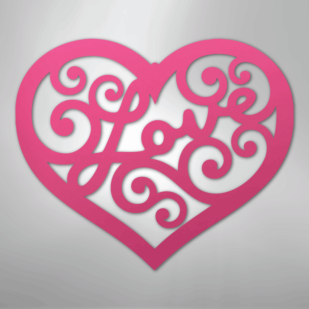 Love Swirl - Steel Sign