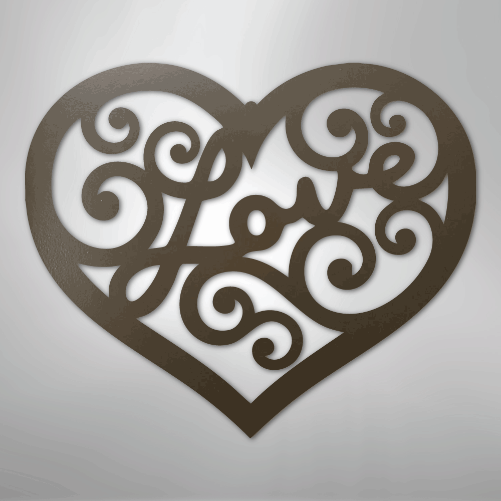 Love Swirl - Steel Sign