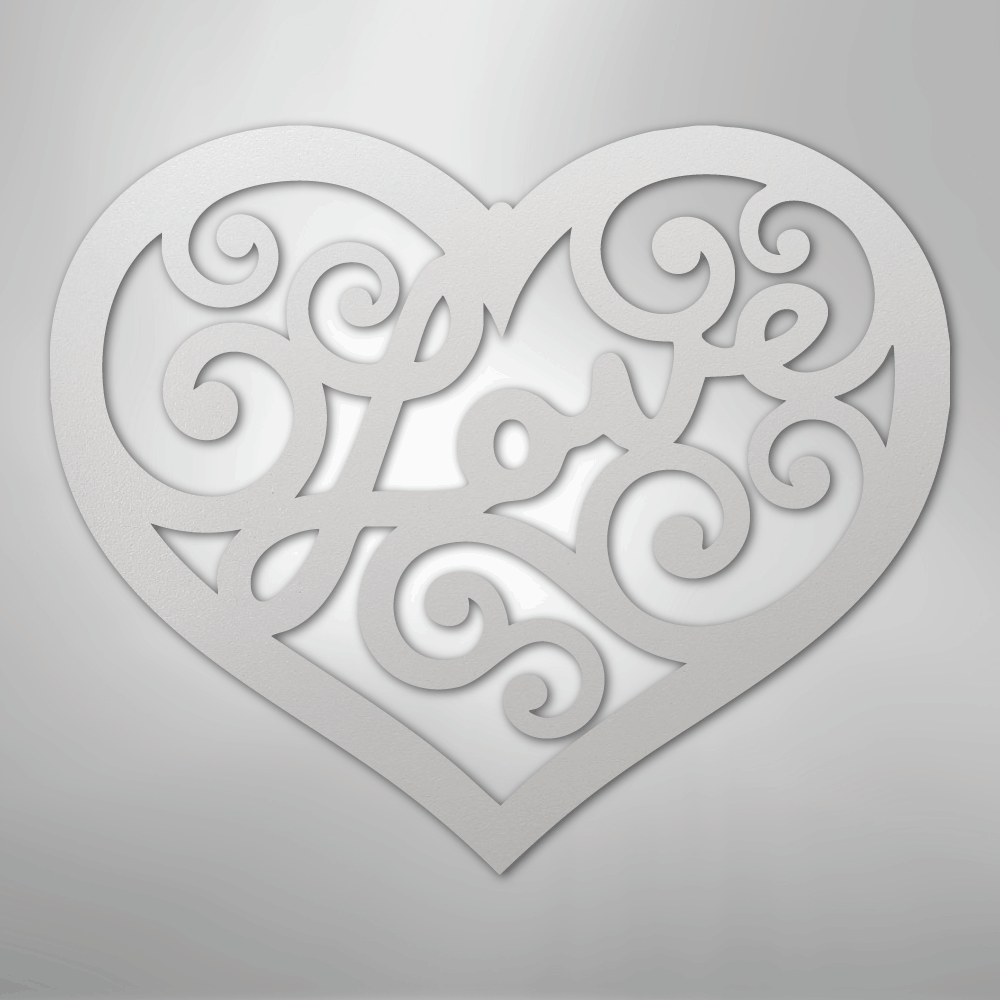 Love Swirl - Steel Sign