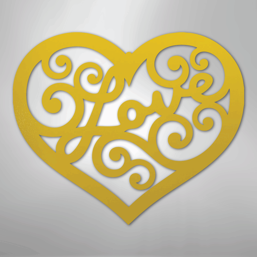 Love Swirl - Steel Sign