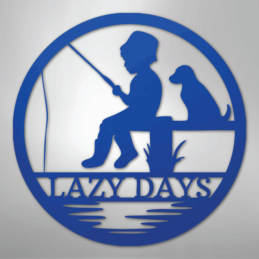 Little Fisher Monogram - Steel Sign
