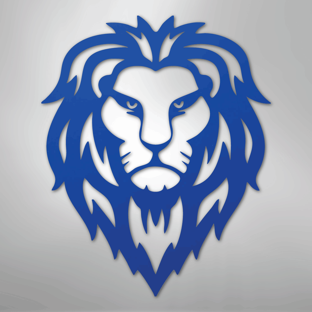 Lion Head - Steel Sign